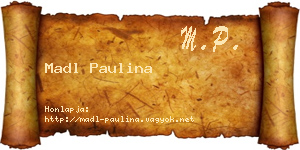 Madl Paulina névjegykártya